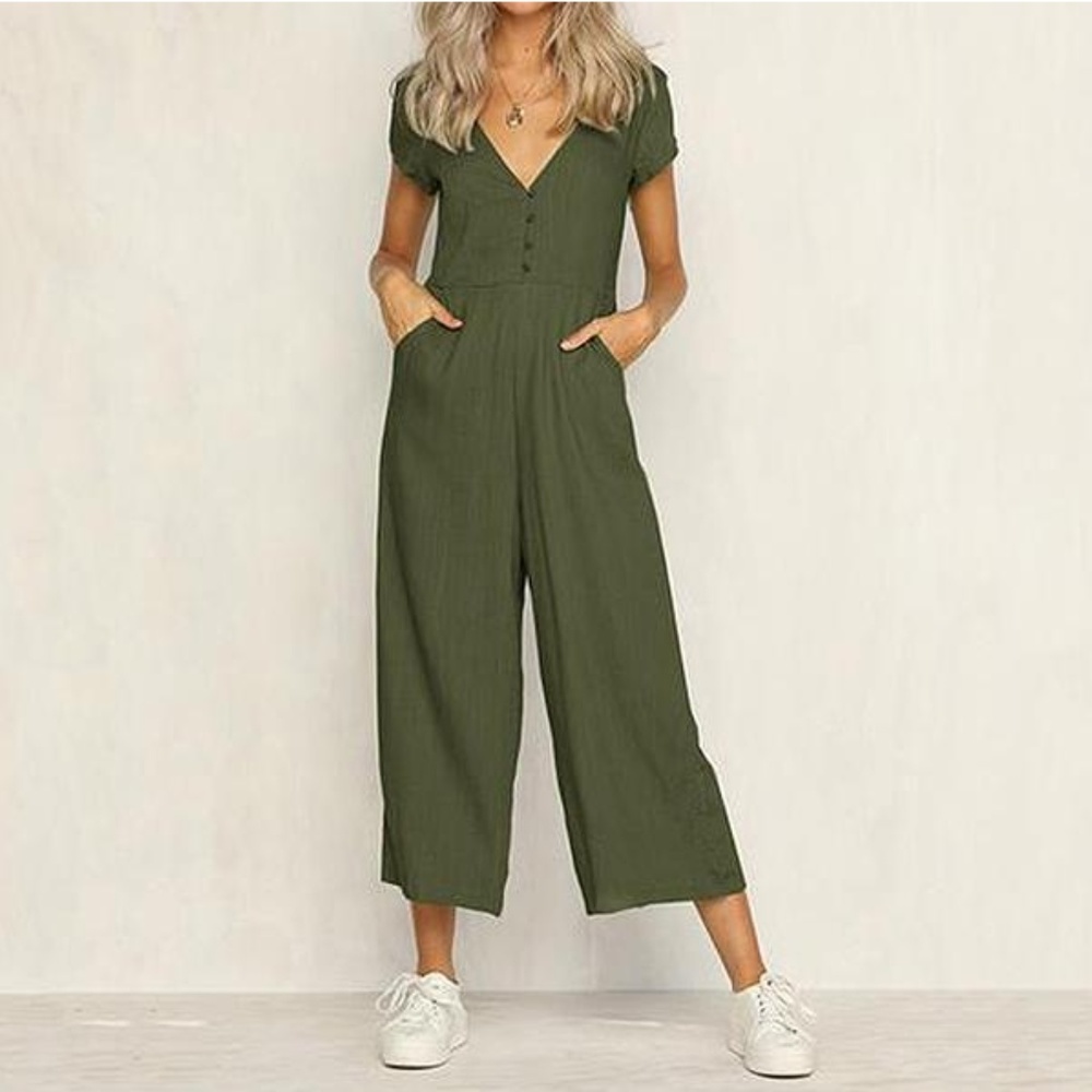 Kismet Collections Utopia Jumpsuit in GREEN
